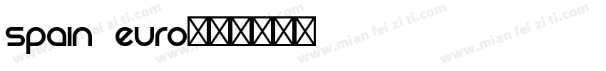 Spain Euro字体转换